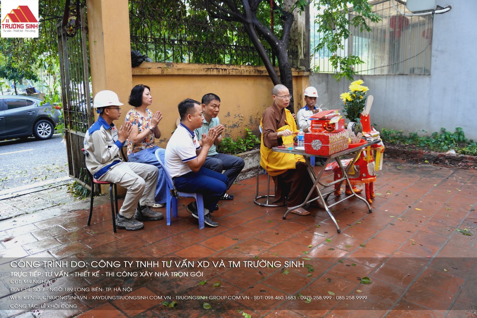 Lễ khởi công dự án thiết kế và thi công trọn gói tại Long Biên