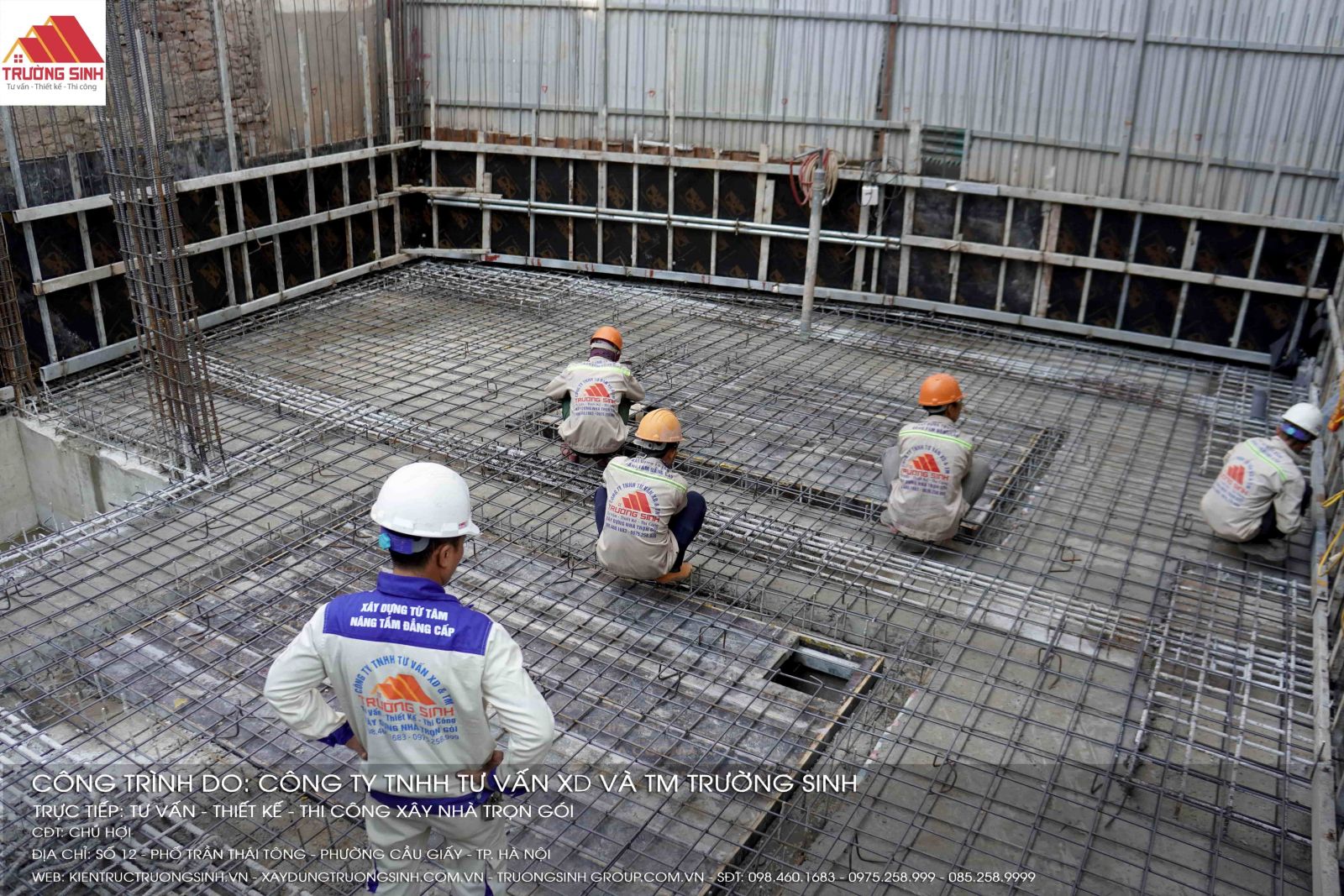 Buộc cốt thép móng giúp móng chịu được lực nén, lực kéo và lực uốn từ toàn bộ công trình truyền xuống nền đất