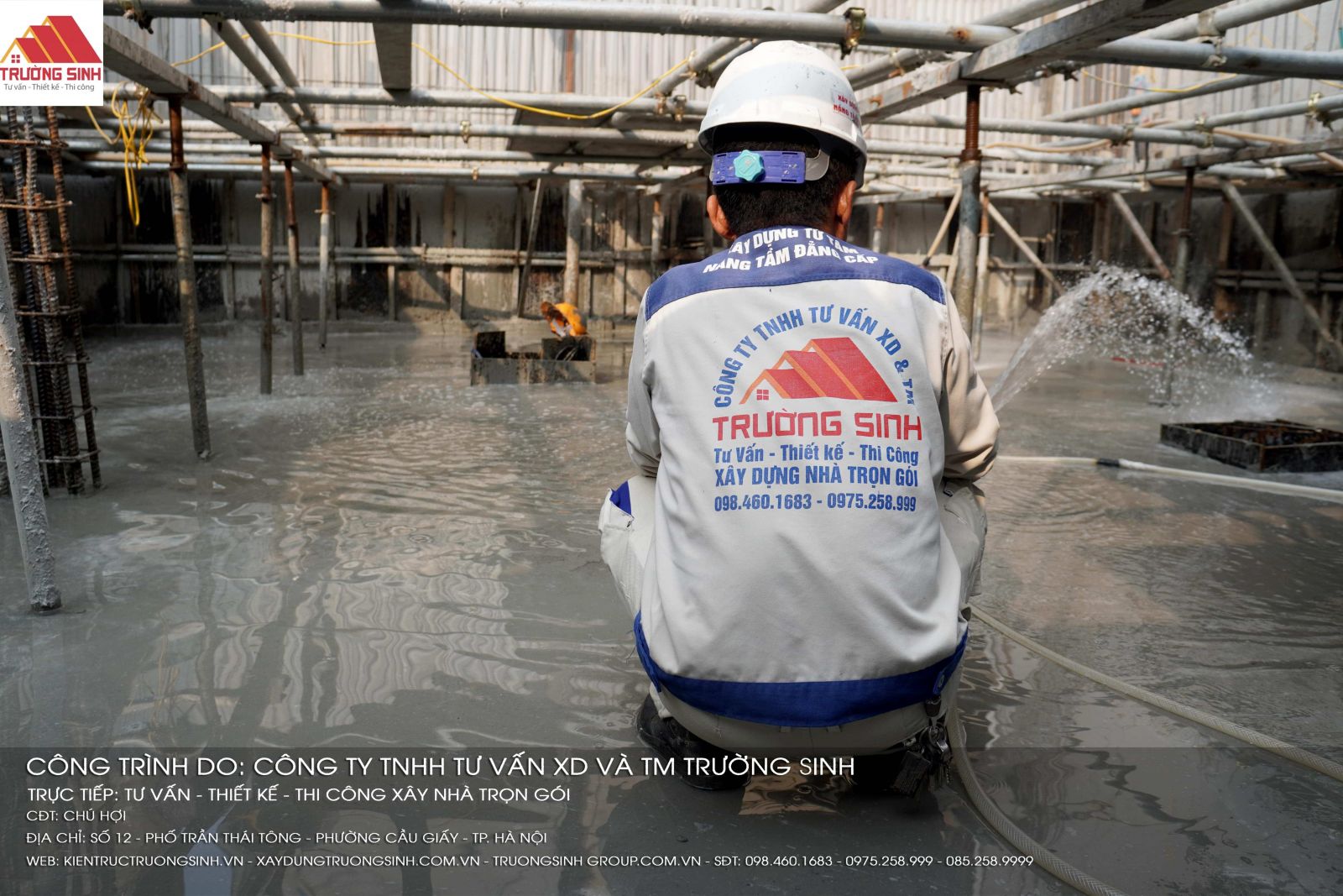 Tưới bảo dưỡng bê tông đảm bảo cường độ và độ bền lâu dài của kết cấu