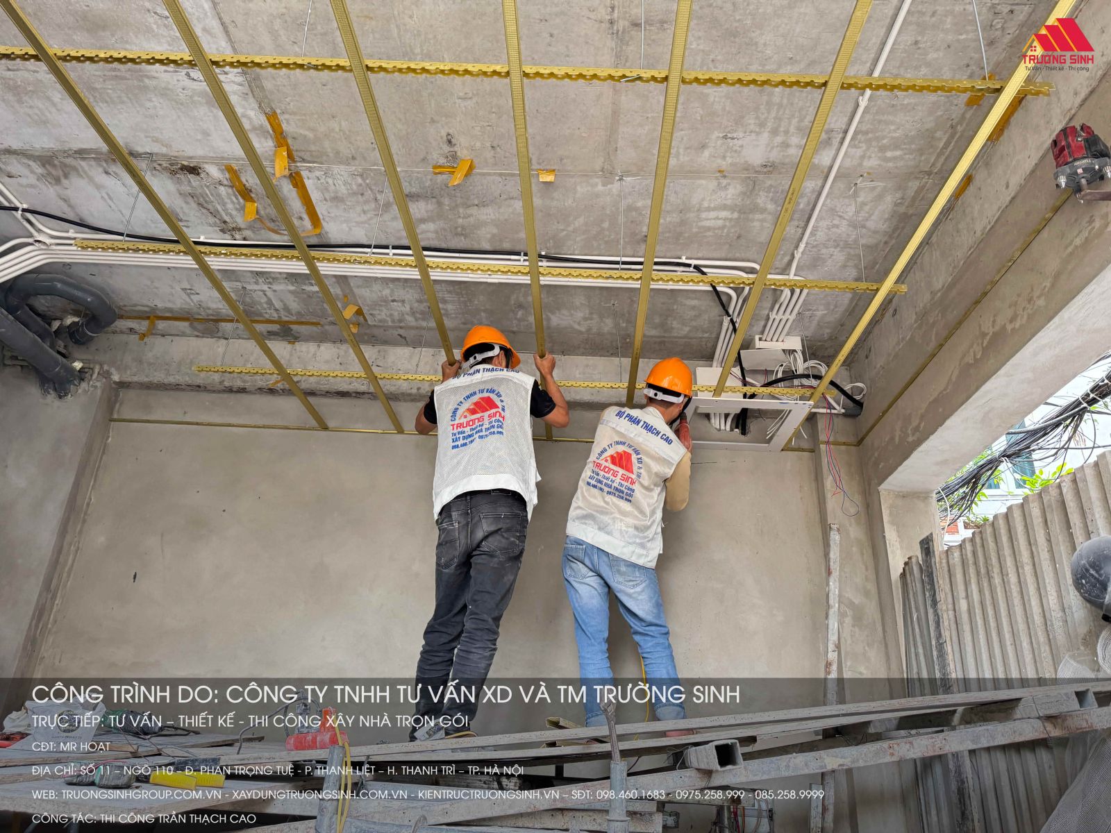 Thi công trần thạch cao