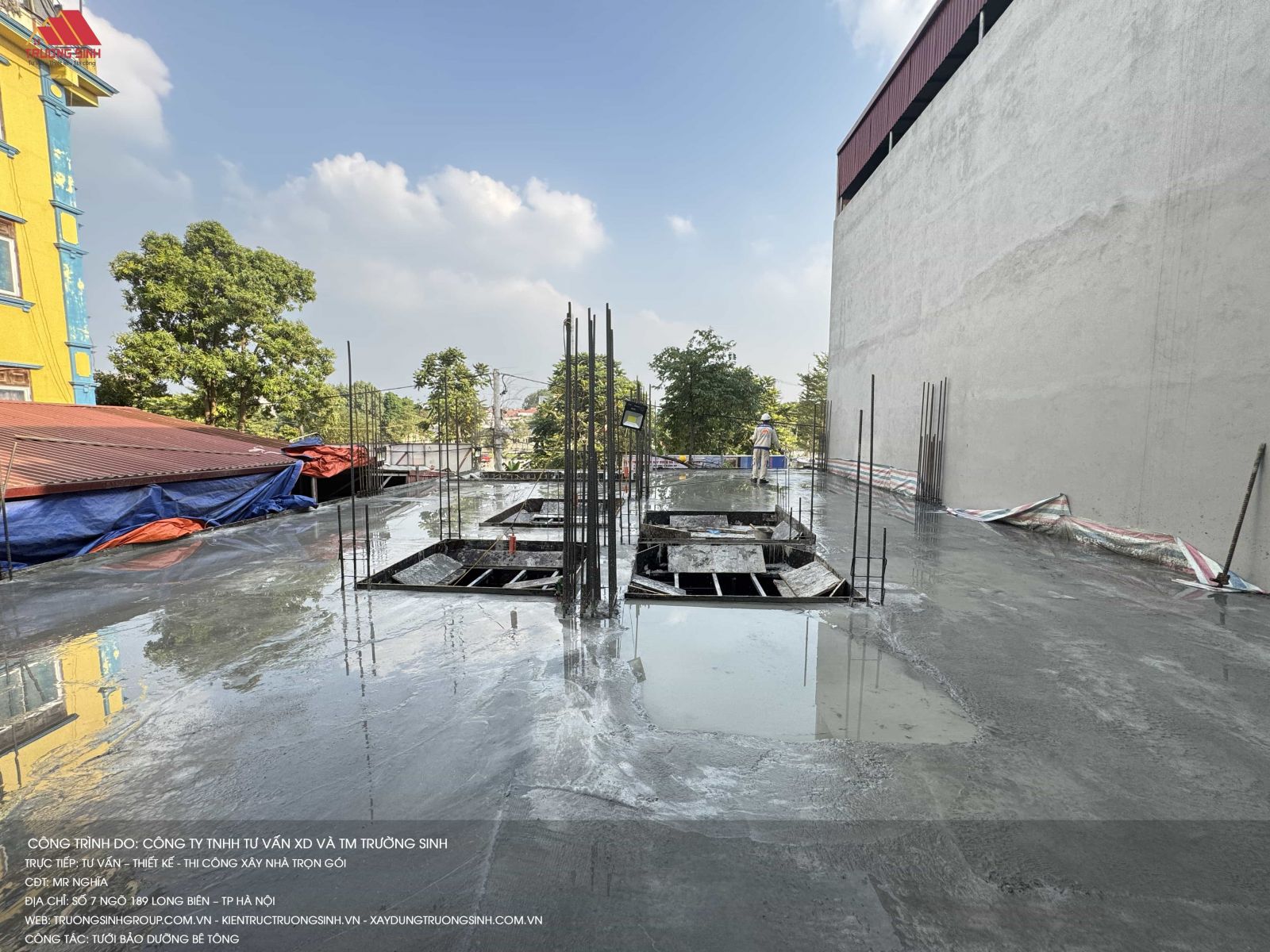 Hoàn thành hạng mục đổ bê tông toàn khối tầng 2 tiếp tục triển khai các hạng mục thi công tiếp theo 