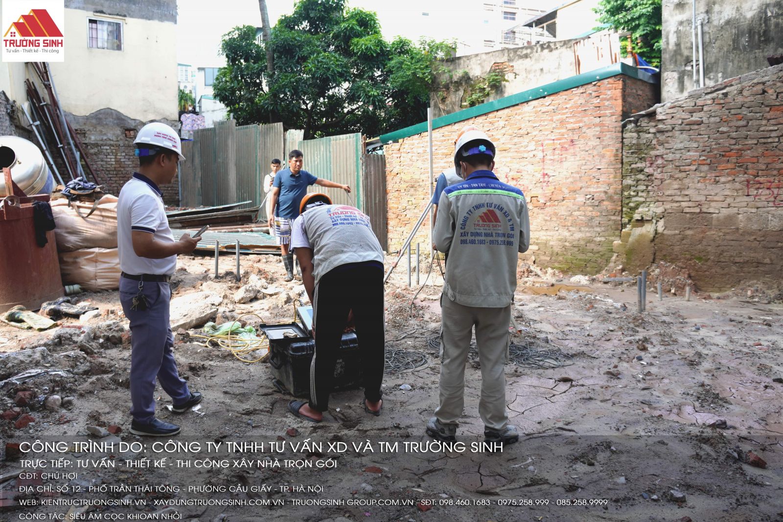 Siêu âm cọc khoan nhồi – bước kiểm tra quan trọng tại công trình Trần Thái Tông