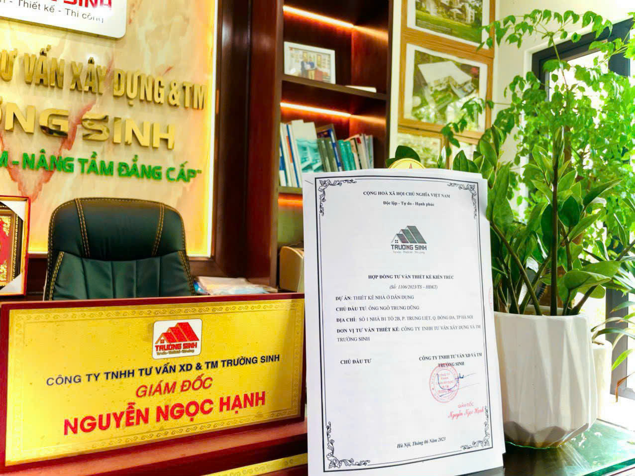 hợp  đồng thiết kế kiến trúcc