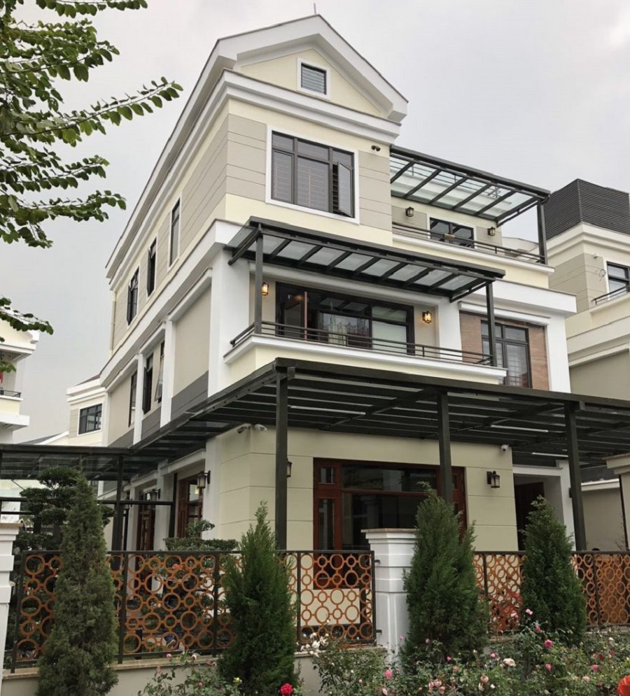 Biệt thư sau khi hoàn thiện