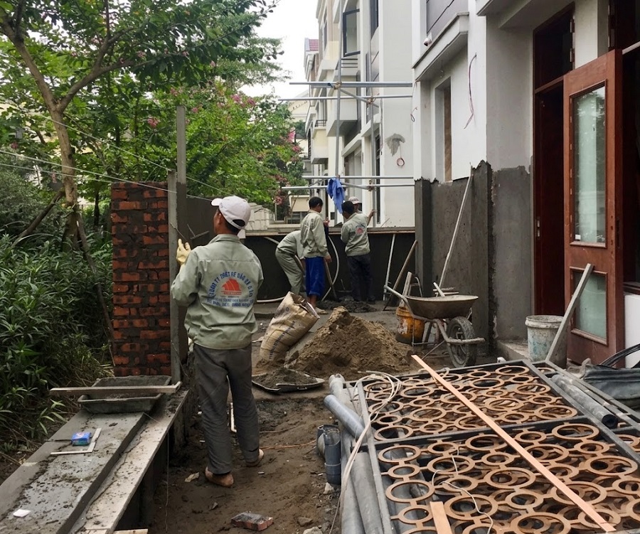 Các hạng mục trong sửa chữa hoàn thiện biệt thự xây thô