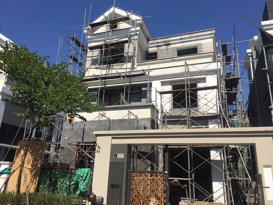 Hoàn thiện biệt thư xây thô