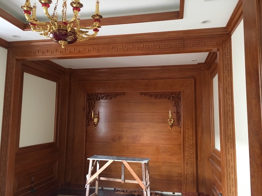 Hoàn thiện phòng thờ