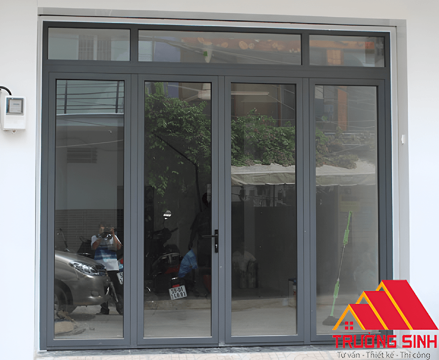 Mẫu cửa chính bằng nhôm Xingfa đẹp, bền bỉ