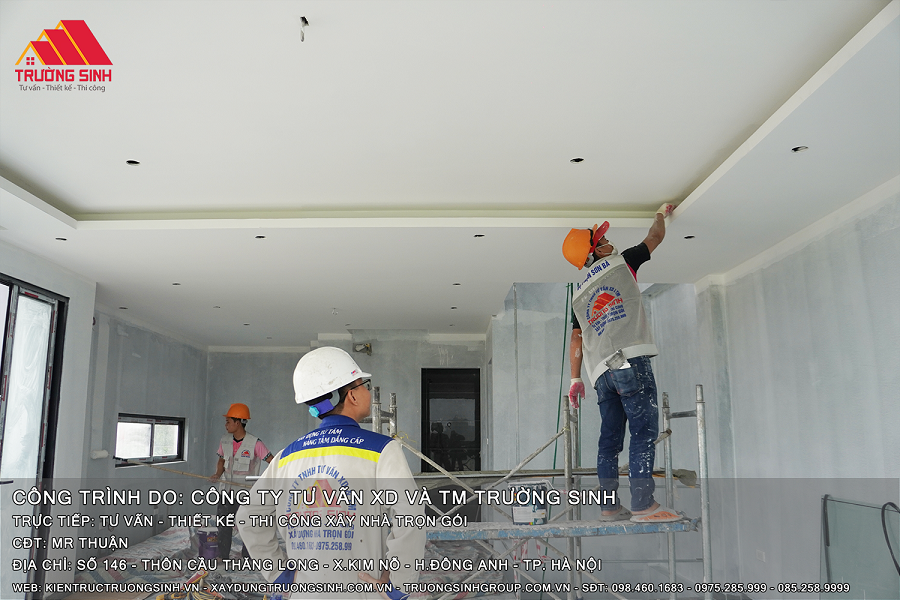 Dịch vụ sơn nhà trọn gói của Trường Sinh