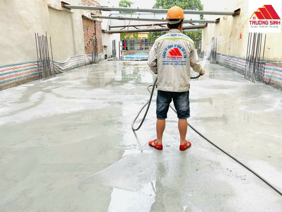 bảo dưỡng sau khi đổ bê tông