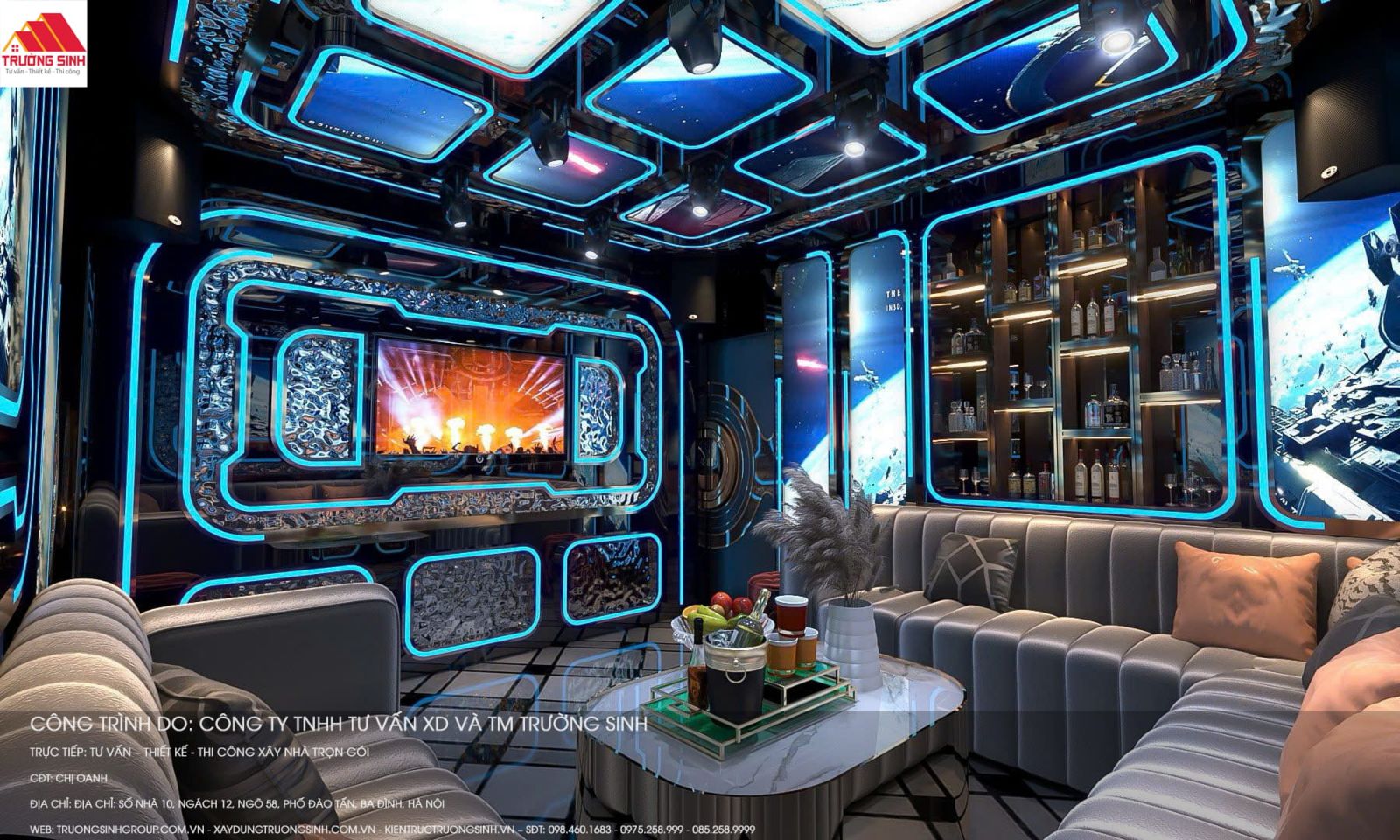 Dự án thiết kế phòng hát tại Trường Sinh