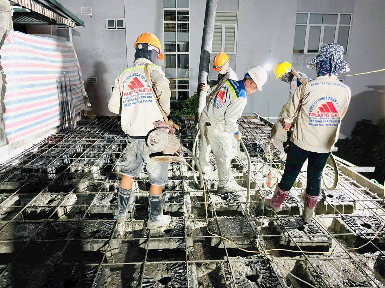 công  tác  đổ bê tông