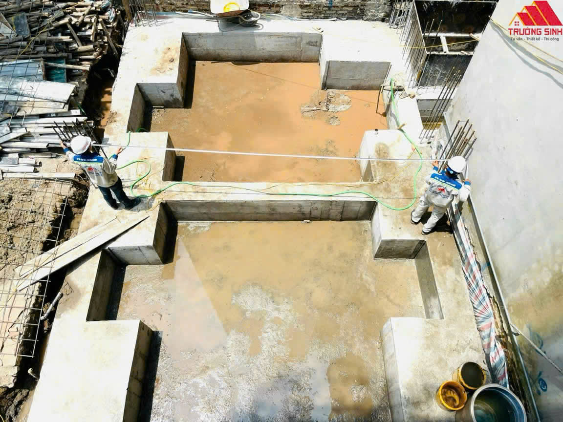 Quá trình đào móng công trình