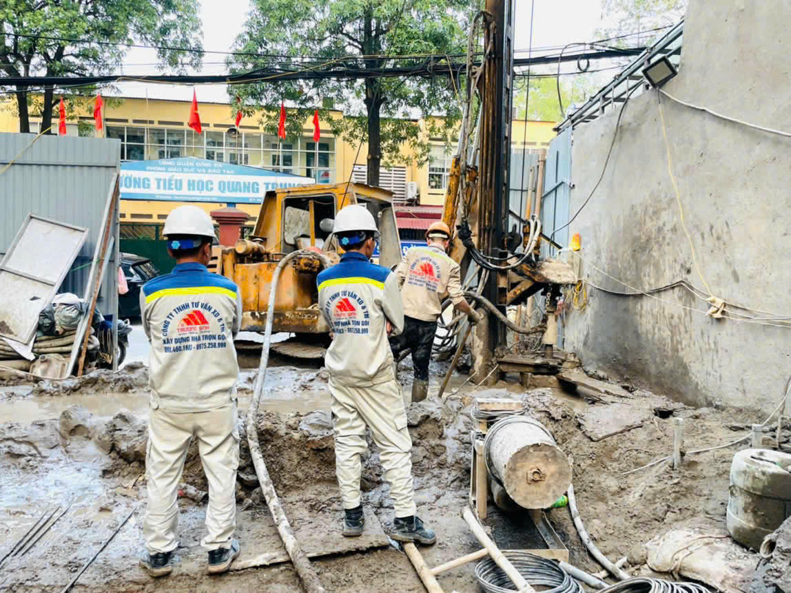 công  tác  ép cọc khoan nhồi