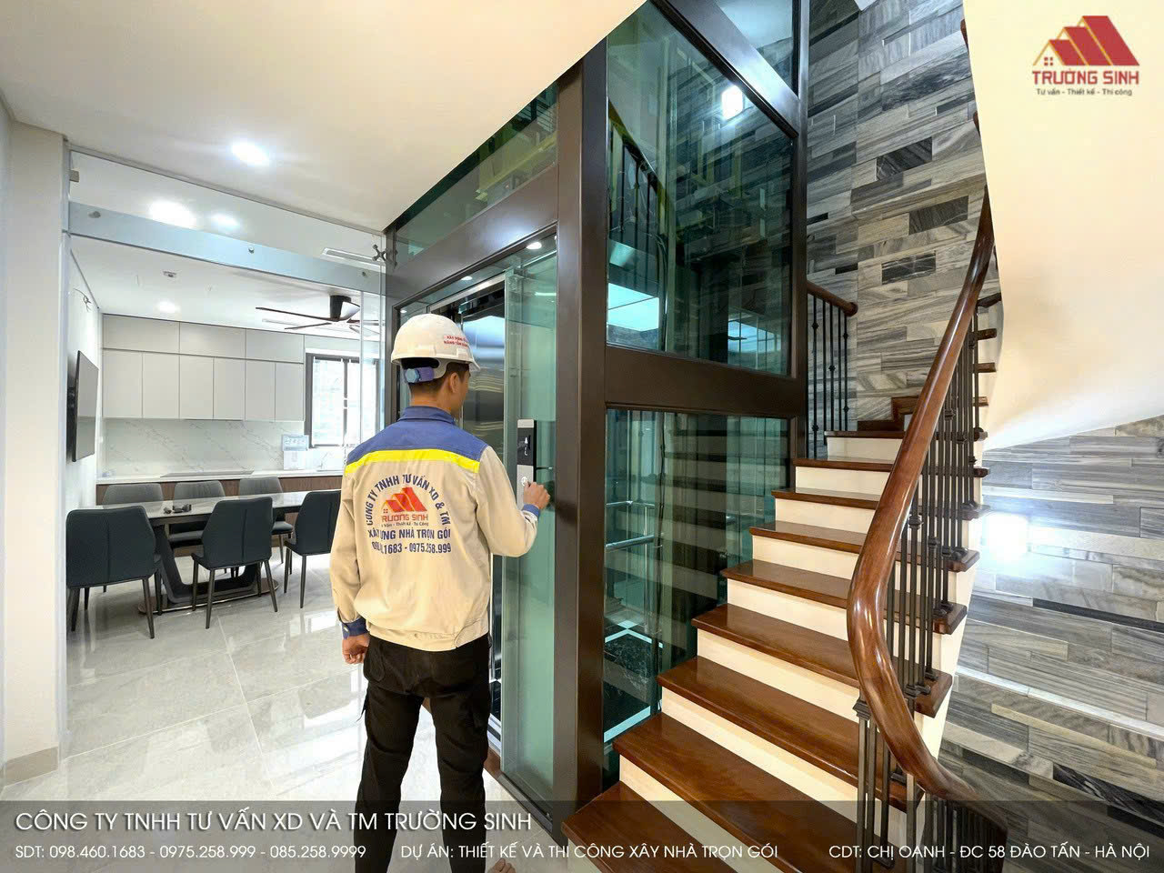 thang  máy  và cầu thang bộ