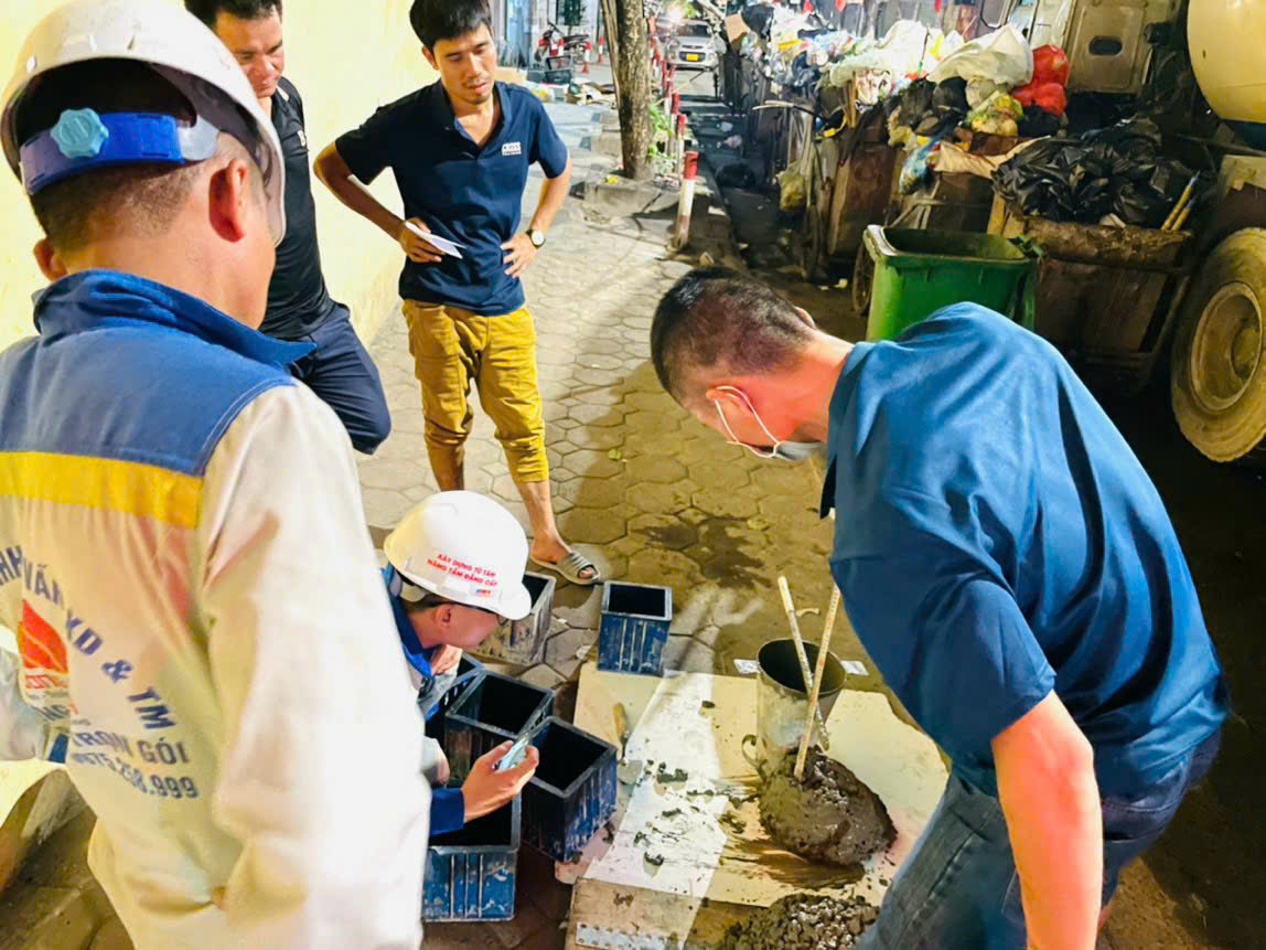 kiểm  tra  chất lượng bê tông