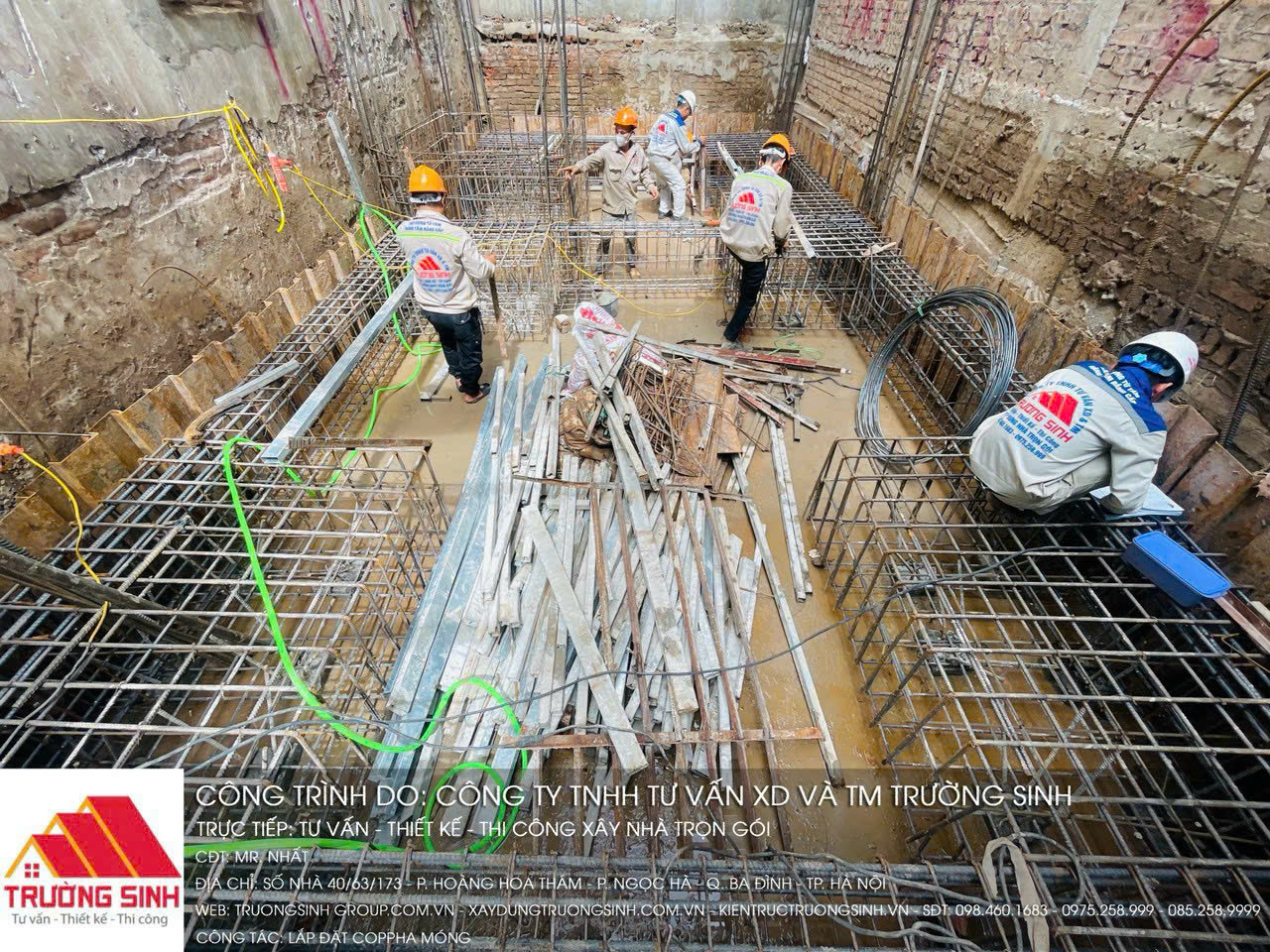 lắp đặt coopha móng