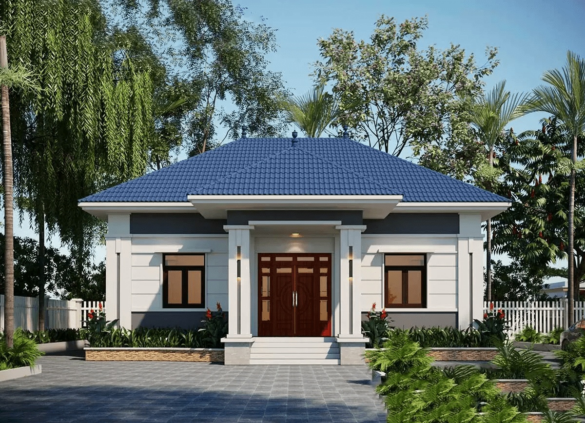 nhà cấp 4 mái nhật 700 triệu