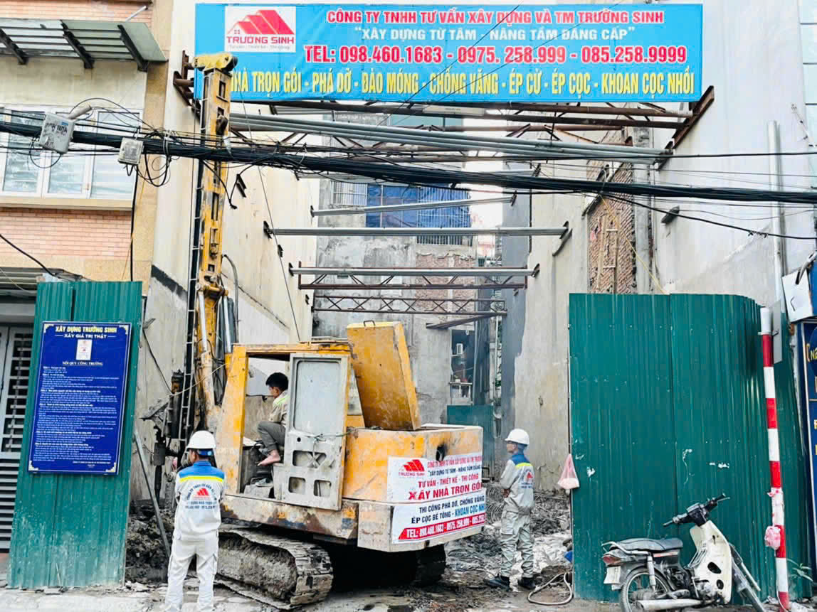 công  tác  chống văng, đào  móng