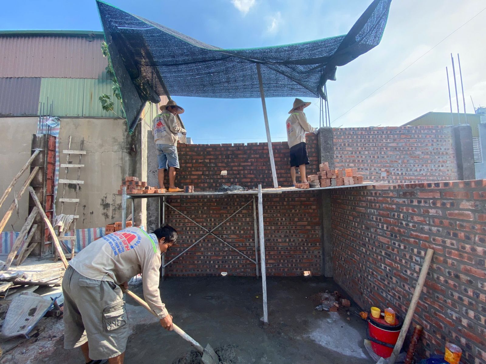 Xây tường bao, tường ngăn