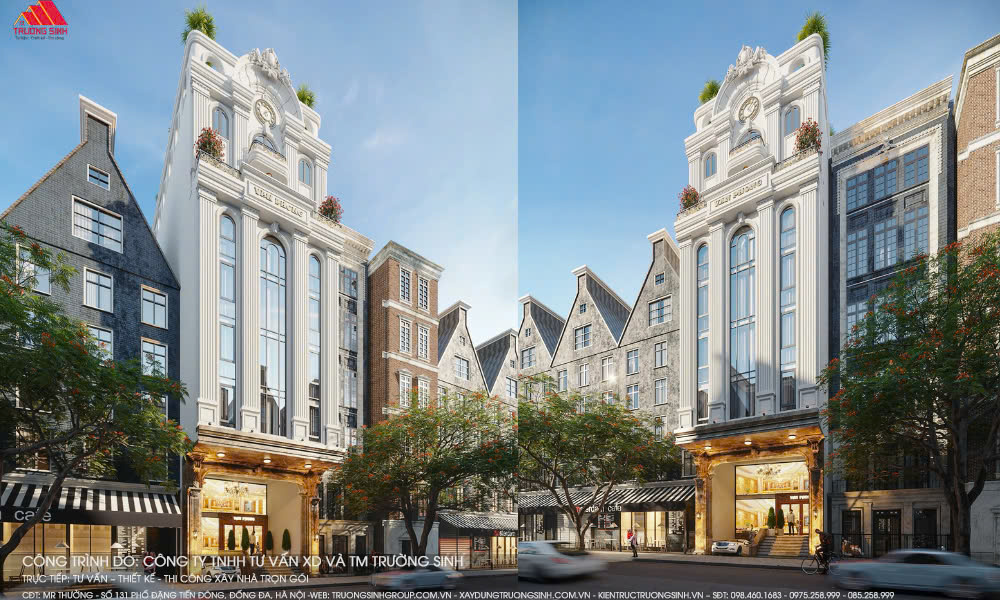 Dự án xây nhà trọn gói số 131 Đặng Tiến Đông, Đống Đa, Hà Nội