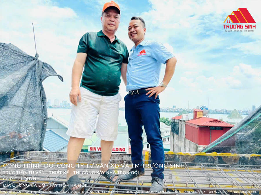Dự án xây nhà trọn gói chị Quỳnh tại Nghĩa Đô, Tây Hồ, Hà Nội