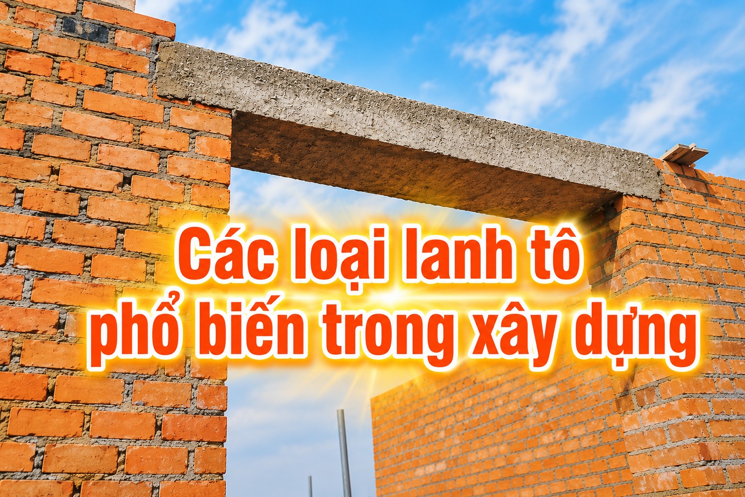 Lanh tô là gì? Phân loại, kích thước và lưu ý thi công