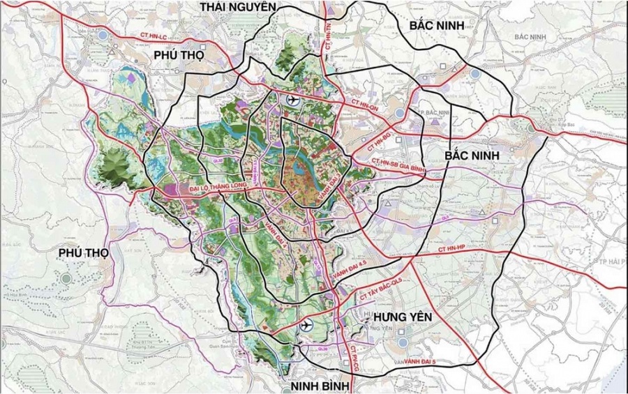 Quy hoạch tổng thể Thủ đô Hà Nội tầm nhìn 100 năm