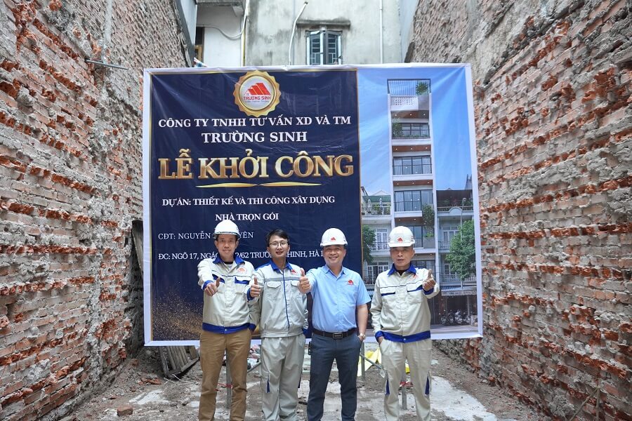 Trường Sinh khởi công nhà phố tại Trường Chinh – Hoàn thành hạng mục móng
