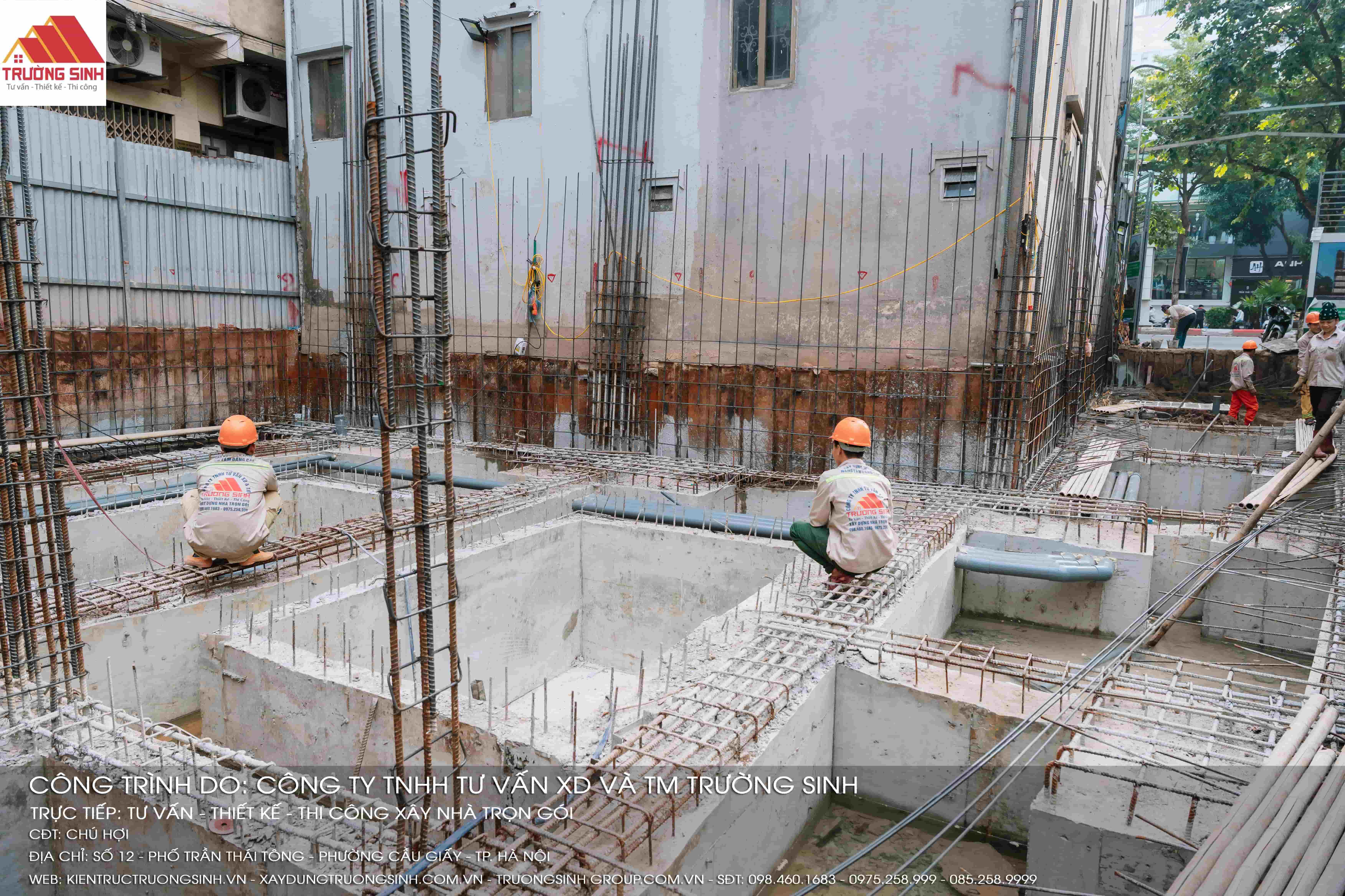 Công trình Trần Thái Tông: Hoàn thành phần móng, chuyển bước thi công đổ bê tông tầng hầm 