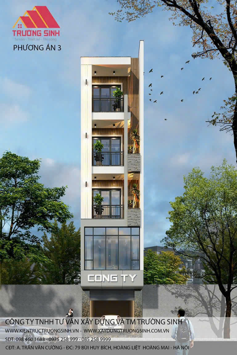 Dự án xây nhà  trọn gói nhà  chú Chương tại Hoàng Liệt, Hoàng  Mai, Hà  Nội