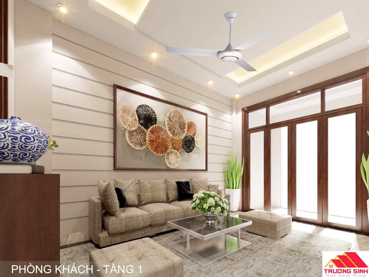 Thiết kế nhà 4 tầng, 1 tum cho chú Thắng tại Ba Đình, Hà Nội