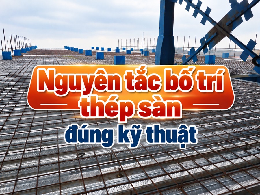 Nguyên tắc bố trí thép sàn đúng tiêu chuẩn kỹ thuật