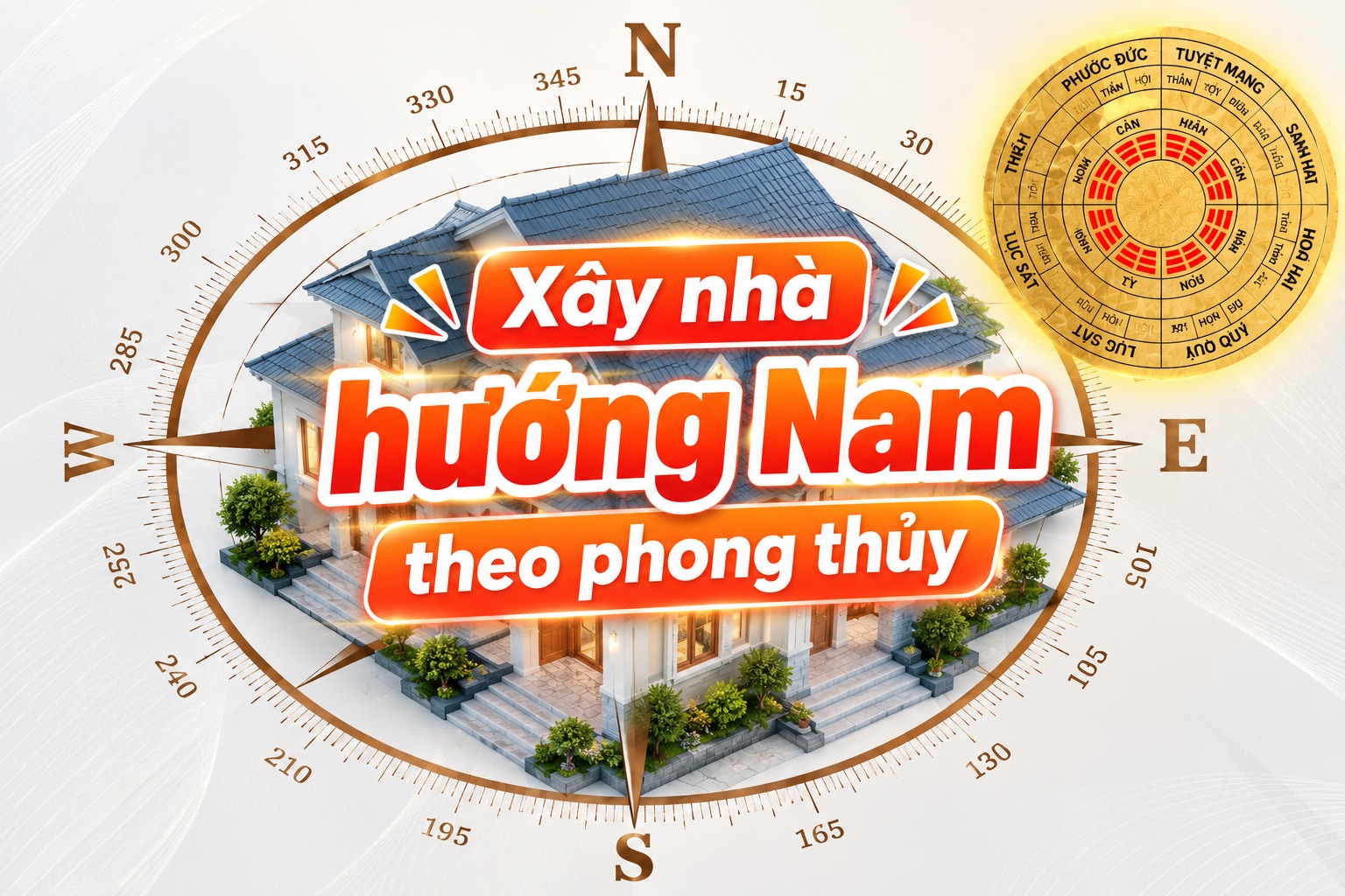 Tìm hiểu về phong thủy nhà hướng Nam giúp đem lại may mắn