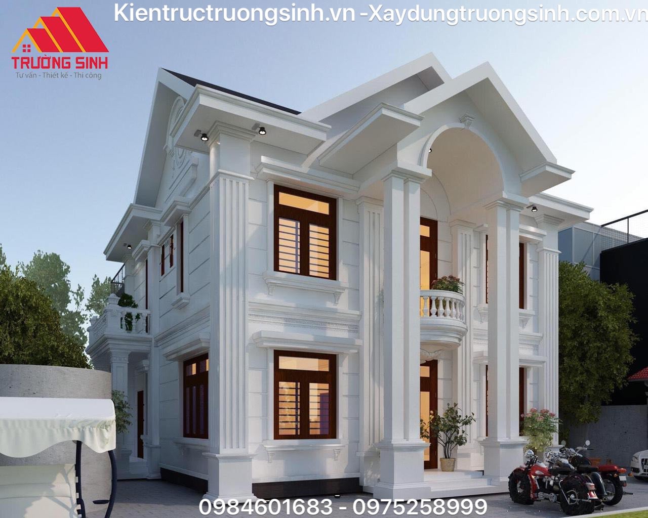 Dự án thiết kế, xây biệt thự trọn gói nhà chị Hạnh tại Tỉnh Hà Nam